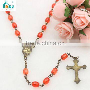 Hot Sale Religious Plastic Rosary Bead Necklace photo-3