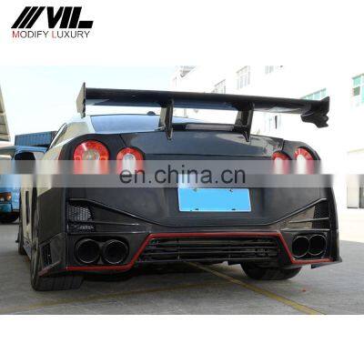 R35 NS Style Carbon Fiber Rear Bumper Lip for NISSA N GTR 09-15