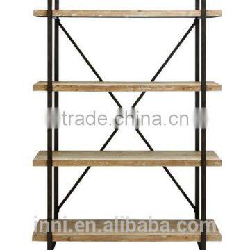 Metal & Wood Bookcase