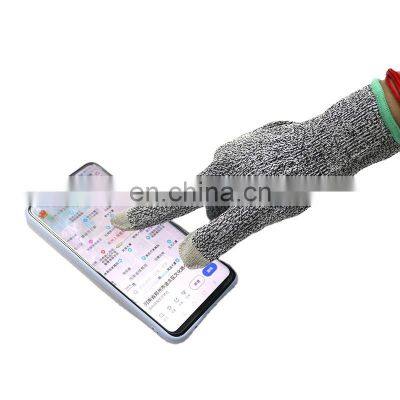 Upgrade Touch Screen Anti Cut Smart Gloves Level 5 HDPE Cut Resistant Magic Touch Gloves Gardening Work Safety Gloves