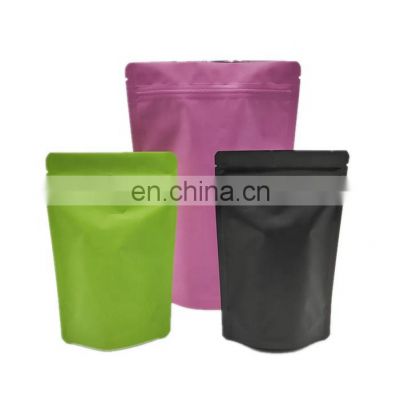 Top Zip Plastic Bag Food Packaging/ 3 Side Seal Zipper Bag/ Stand Up Pouch Ziplock Bag For MeatPorkBeefSea Food