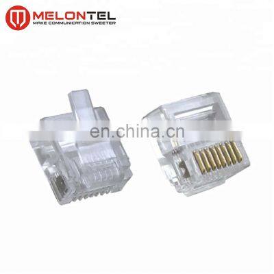 MT-5053S China Gold Plated 8P8C RJ45 Short Plug Cat5E Cat6 Cat7 Modular Plug For Network Cable