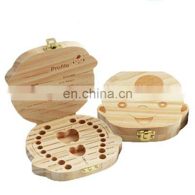 Top Selling Wood Crafts Case Gift bamboo gift box Baby milk tooth wooden box