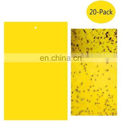 Double Sided Agriculture Helper Yellow Sticky Insect Glue Trap For Mosquito White Flies Aphids Leaf Miner