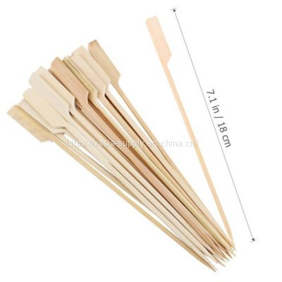 Disposable eco friendly 180mm Bamboo Boat Oar Skewer Serving Skewer