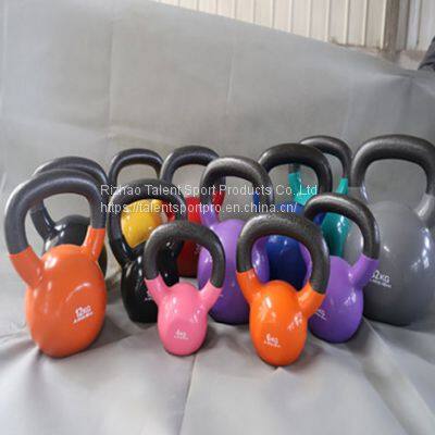 12kg Cast Iron Vinyl Coated Kettlebell