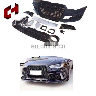CH Good Price Car Parts Front Rear Bumper Front Lip Support Splitter Rods Rear Lamps Body Kit For Audi A6 C7 2012-2015 To RS6