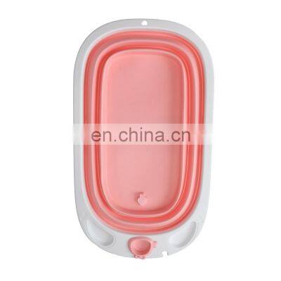 Portable Collapsible New Born Bathing Tub Foldable Plastic pp Pet Baby Bathtub Newborn Toddler Folding Bath Tub Set for Babies photo-5