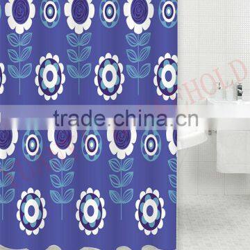 purple flower design shower curtains custom shower curtain