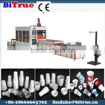 plastic tea cup making machine