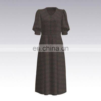 MANUFACTURER SUPPLY LINEN BLENDING YARN DYED FABRIC HIGH QUALITY CHECK photo-5