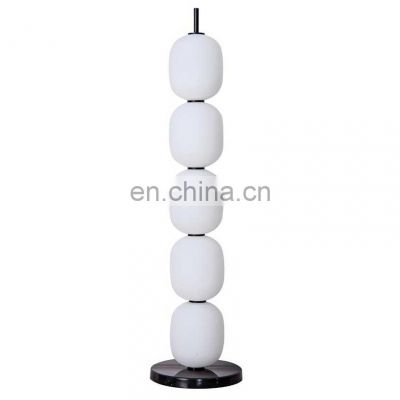 Hot Selling Glass and Marble Floor Light High Quality Glass Ball Standing Lamp Indoor Decorative Table And Floor Lamp