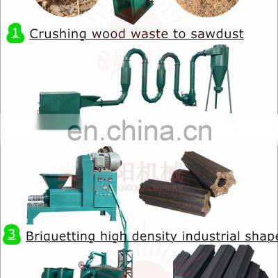 Biomass Screw Type Rice Straw Wood Waste Peanut Shells Briquette Press Machine