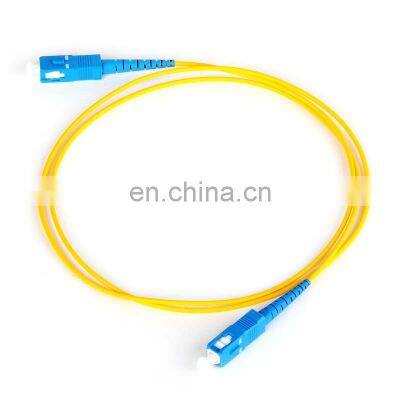 SC UPC to SC UPC Simplex 2.0mm PVC (OFNR) 9125 Single Mode Fiber optic Patch cord Cable