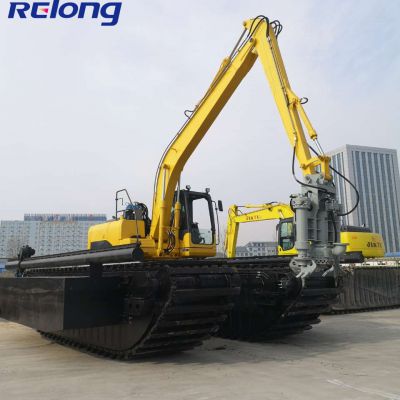 Earthmoving Machinery Amphibious Swamp Buggy Excavator with Dredging Pump