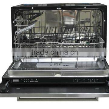 6 settings Counter top dishwasher with electric control made in China