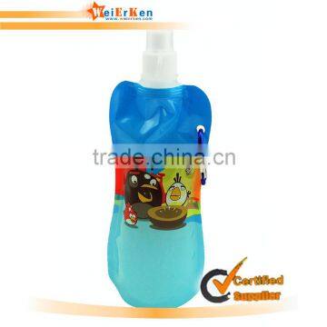 promotional collapsible plastic water bottle