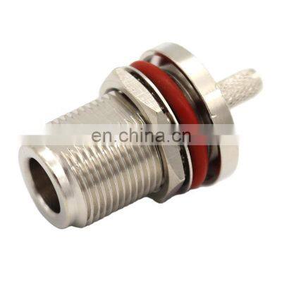 RF Coaxial Brass N Male Clamp Plug Connector for Cable RG58 LMR195 RG223 RG142 photo-2