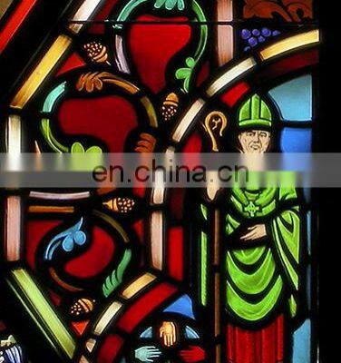 Custom Church Stained Glass Sheets Tiffany Style Glass Decorate Colored Art Glass Sheets For Window photo-2