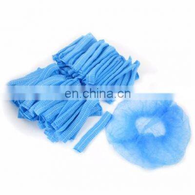 Nonwoven Helmet Cap Disposable Head Cap With Elastic