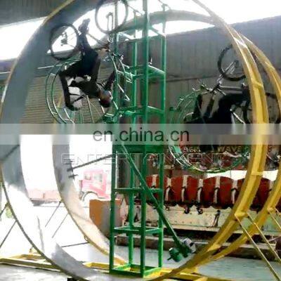 Hot Indoor and Outdoor Amusement Park Rides Fairground Unpowered 360 Degree Rotary Bicycle Rides for Sale photo-4