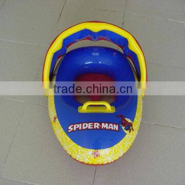 spiderman inflatable baby seat, baby boat for girls,swiming seat