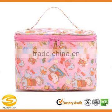 travel cosmetic organizer makeup artist train case,pink cosmetic makeup case,custom cosmetic bag train case