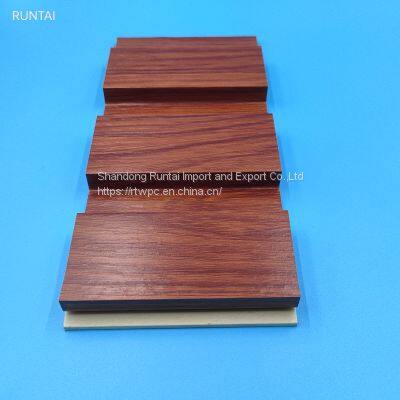 Indoor Interior Decoration Wood Color WPC Wall Panel 195-14mm photo-2