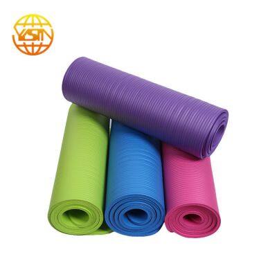 Custom Workout Fitness Exercise Gym NBR Yoga Mats good for hot yoga