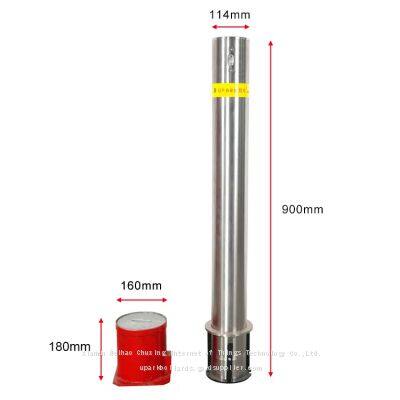 Anti-impact Removable Bollard 114mm Metal Parking Bollard Heavy Duty Barriers for Mall Entrance Garage Door photo-5