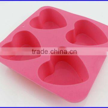 Top Quality Silicone Flexible 4 Cavity Cheap Soap Molds