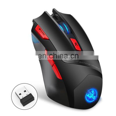 T88 wireless gaming mouse supports 7-key macro programming colorful luminous charging 2.4G wireless mouse spot wholesale