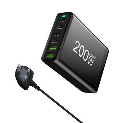 GaN Charger 200W USB C Wall Charger Station PD Fast Charging For IPhone Samsung Xiaomi For Best Hot Seller Product On Amazon photo-2