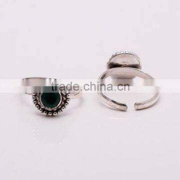 EMERALD TOE RING ,925 sterling silver jewelry wholesale,WHOLESALE SILVER JEWELRY,SILVER EXPORTER,SILVER JEWELRY FROM INDIA