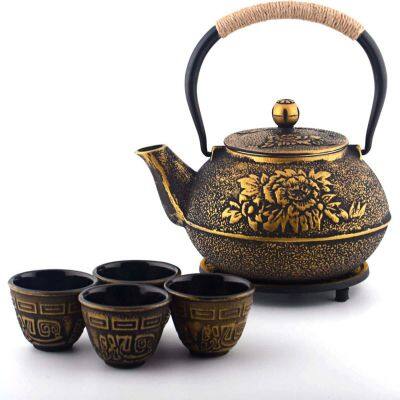 Wholesale Traditional Style Small Cast Iron Teapot With Stainless Steel Strainer Japanese Teapot Tetsubin Tea Kettle