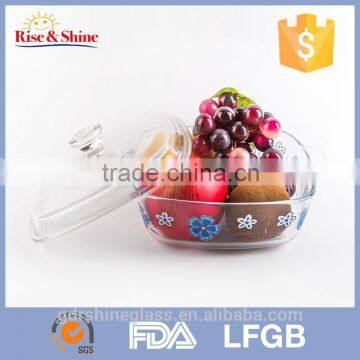Hot Selling Factory Direct Manufacture Glass Plate /decal Pyrex Glass Food Dish
