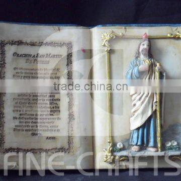 Holy Bible with Polyresin crafts