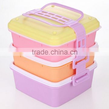 CCLB-P079 (100% Food grade) 2015 New Available Portable take away PP picnic box, food packaging Lunch Box (Accept OEM)