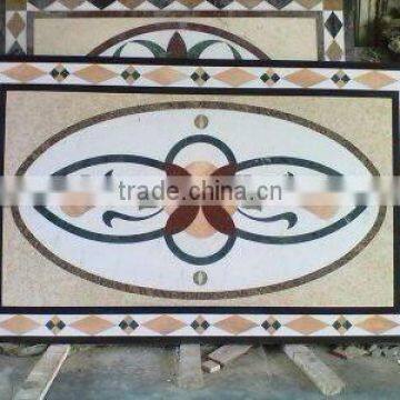 rectangle marble floor medallions patterns