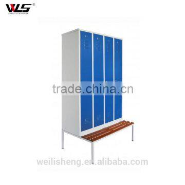 4 door clothing steel locker/metal wardrobe cabinets