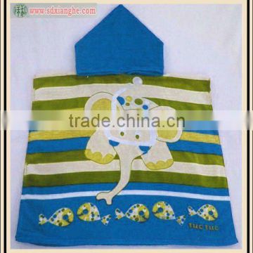 100% Cotton Terry Kids Hooded Towel