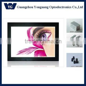 single side wall mouted magnetic led light box, magnetic led light frame