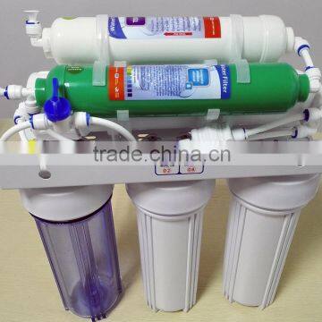 6 stage reverse osmisis alkaline water filter system without pump for USA specially