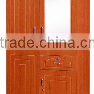 wardrobe 2 doors 6082 pvc wardrobe, mdf wardrobe