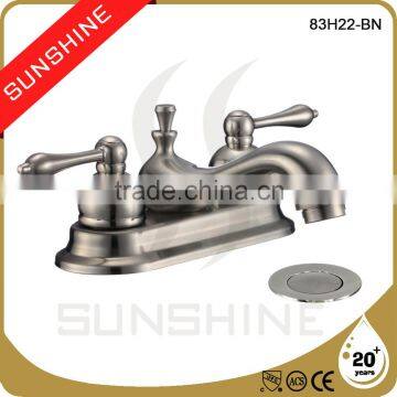 Two-Handle Chrome Metallic Series Lavatory Upc Faucet