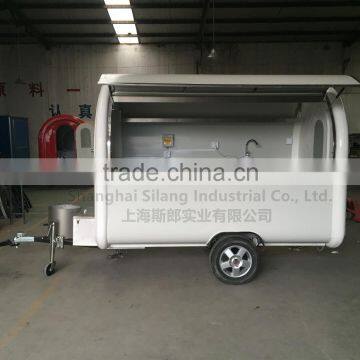 7.6*5.5ft White Food Cart Trailer Mobile Food Cart Mobile Food Trucks Food Cart photo-4