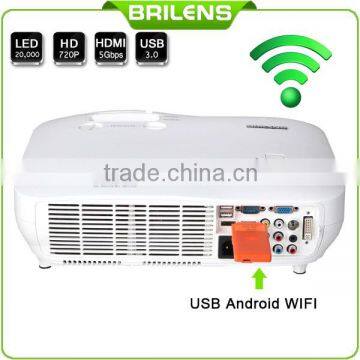 Best hometheater 3000 lumens RGB 3 LED 3 LCD digital 1080P projector full led hd