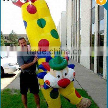 2015 popular advertising inflatable clown cartoon,inflatable moving clown cartoon