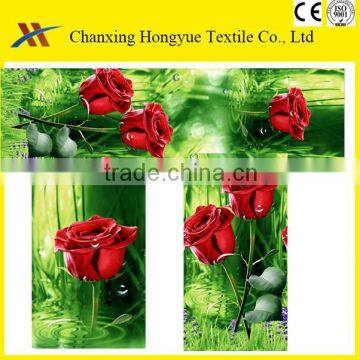 3D bed sheet fabric 100%Polyester twill disperse brushed fabric for making home textile