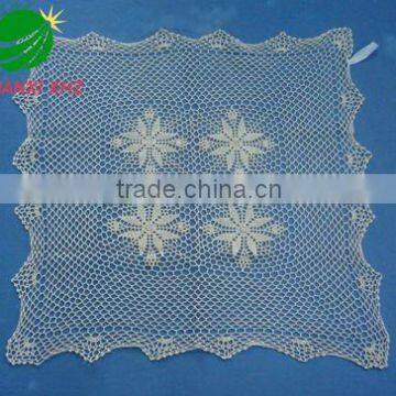 Hand Knit Crocheted table cloth houseware household textile